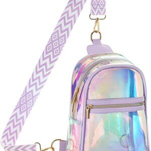 Clear Bag for Stadium Events - Clear Sling Bag for Sport Concert, Clear Crossbod